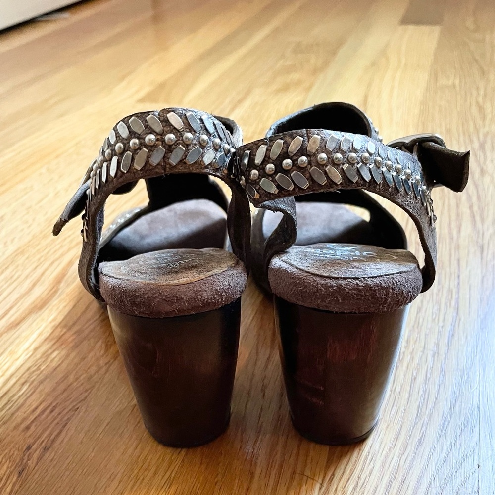 Calleen Cordero silver studded Heeled Sandals - Picture 3 of 11